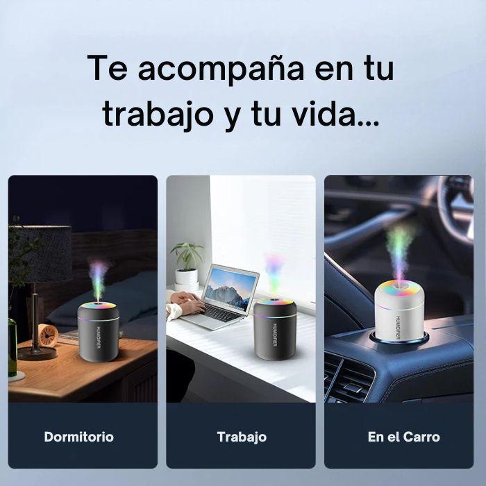 Mini Humidificador USB de 180 ml con Aromaterapia y Luz LED – Difusor de Aceites para Hogar, Coche y Dormitorio