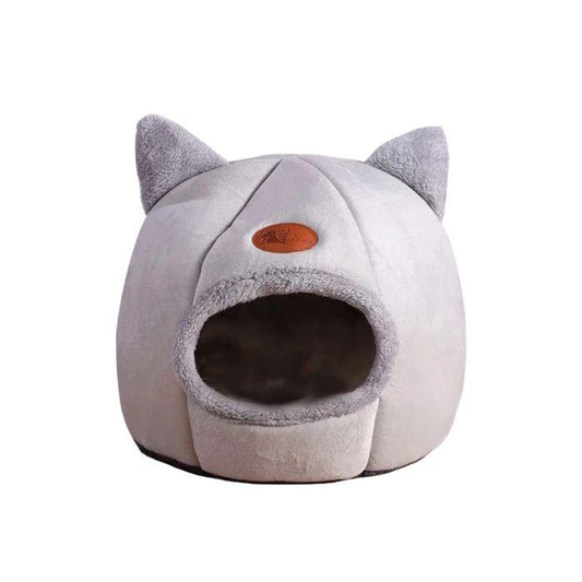 Cama tipo cueva para gatos