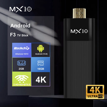 MX10-F3 TV Stick 4K Android 11 – TV Box con Wifi